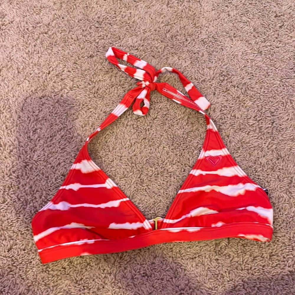striped bikini top
